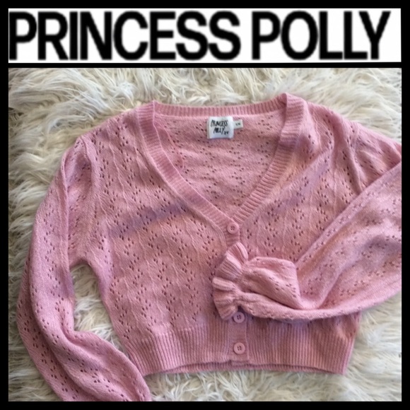 NWOT Princess Polly Lyric Cropped Cardigan - Picture 9 of 11